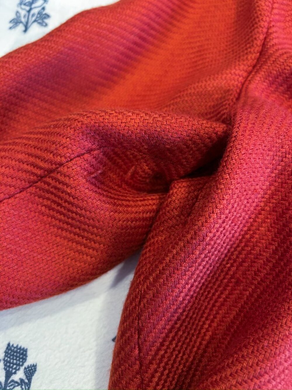 Talbots Wool Blend Blazer Burnt Orange | Size 18 - Picture 4 of 5